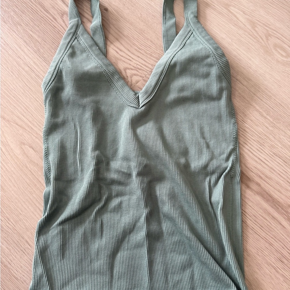 Forever 21 Teal Ribbed Top